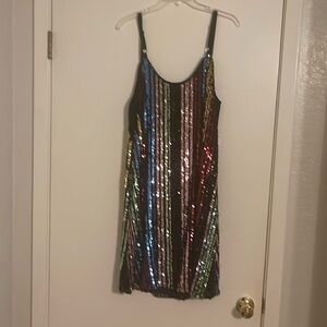 COPY - Multicolored sequin torrid mini dress